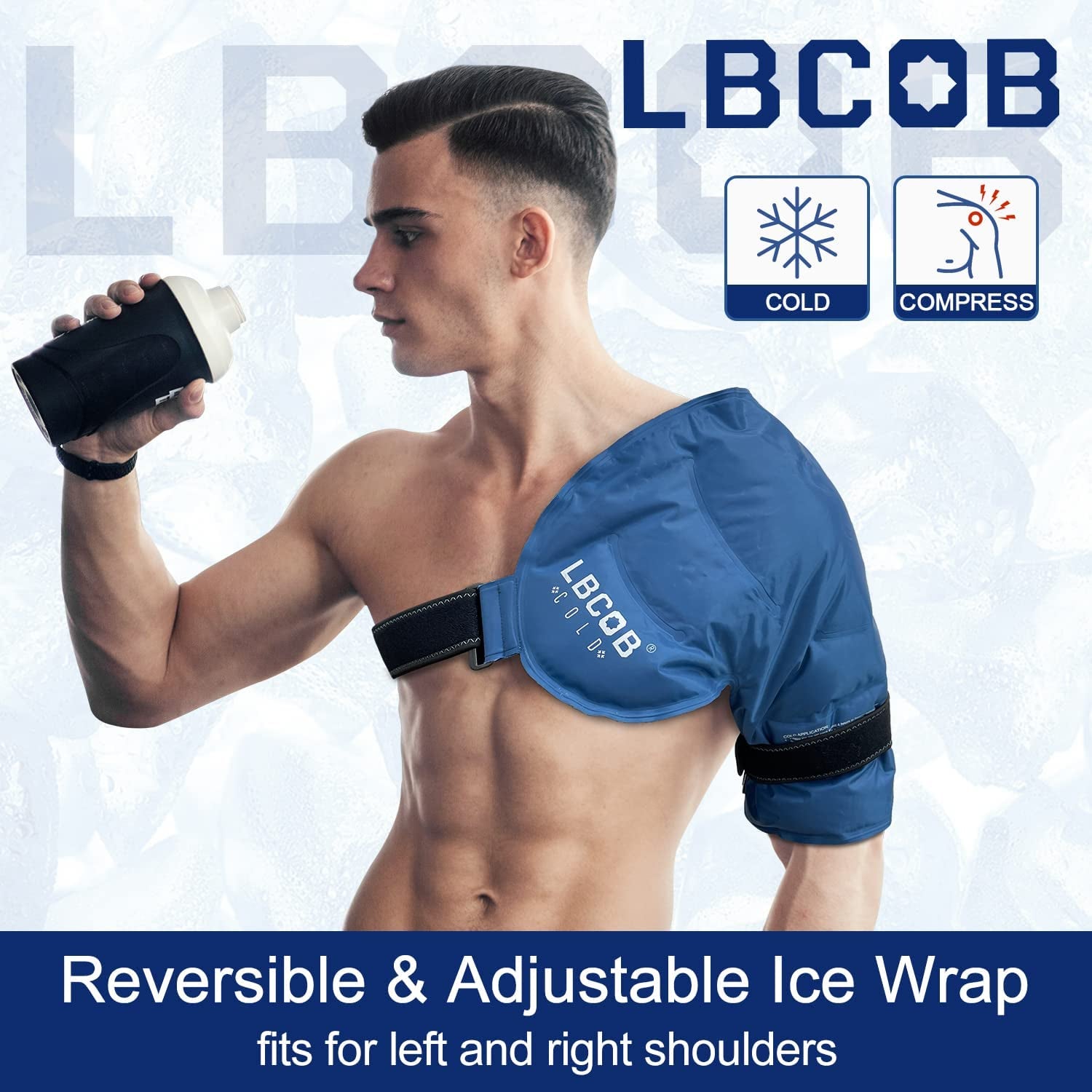 Arm Pain Relief Ice Pack - Reusable Hot and Cold Gel Wraps for Injuries, Joint Pain, Muscle Soreness, and Inflammation