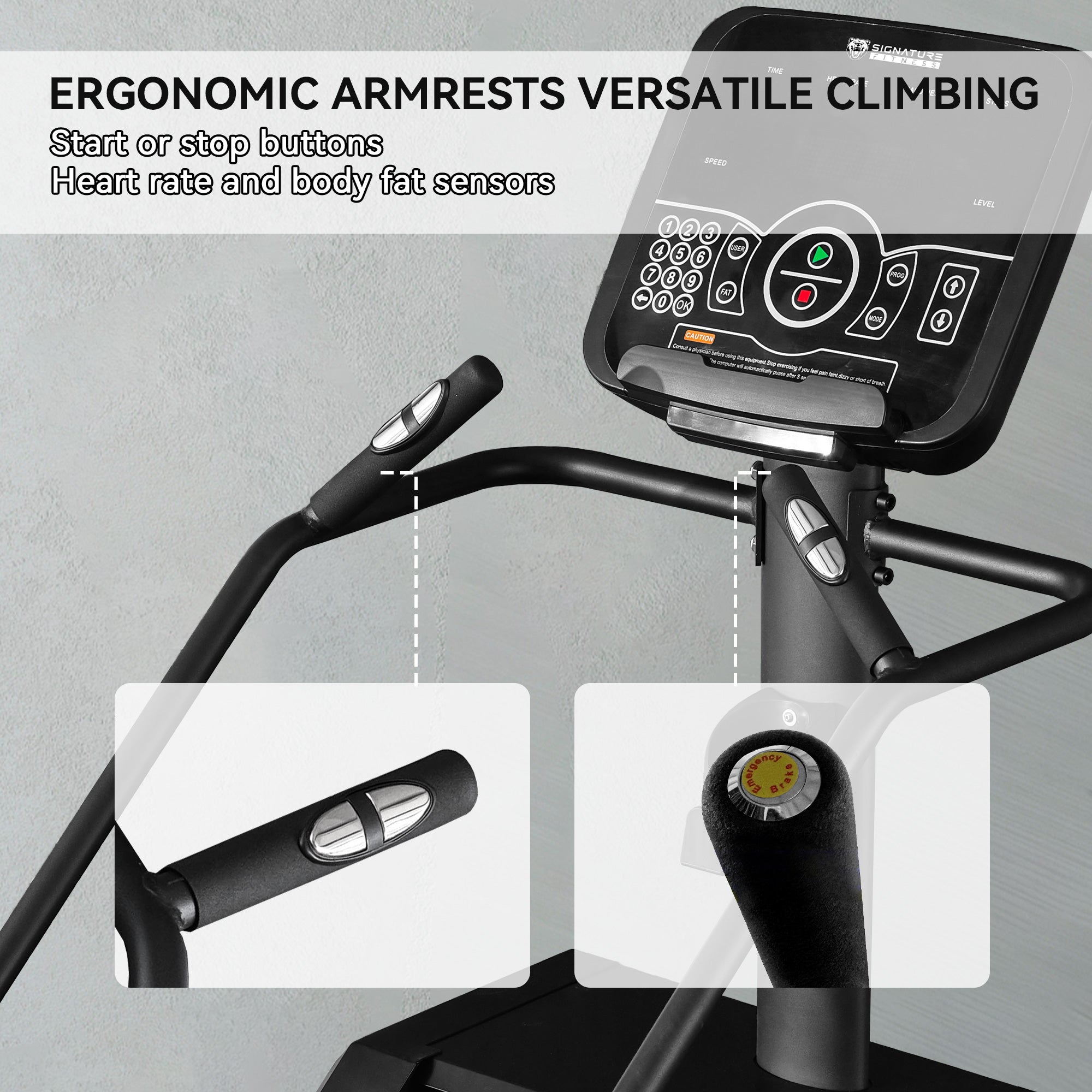 Stair Climber Commercial Grade Stair Stepper Machine for Cardio and Lower Body Workouts