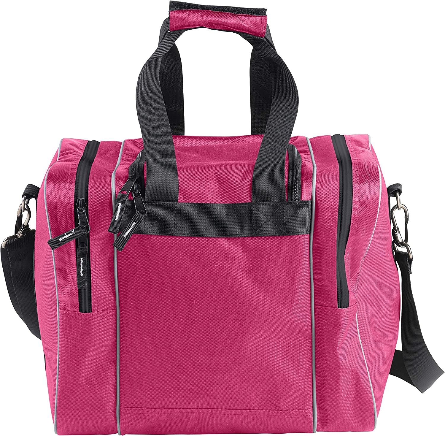 Single Bowling Ball Tote Bag with Padded Holder and Compartment for Bowling Shoes up to Men's Size 14