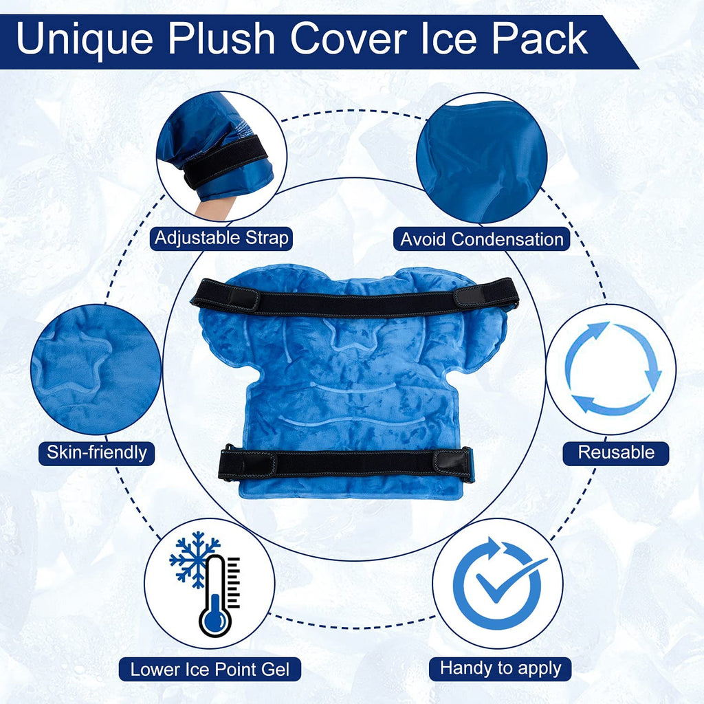 Arm Pain Relief Ice Pack - Reusable Hot and Cold Gel Wraps for Injuries, Joint Pain, Muscle Soreness, and Inflammation